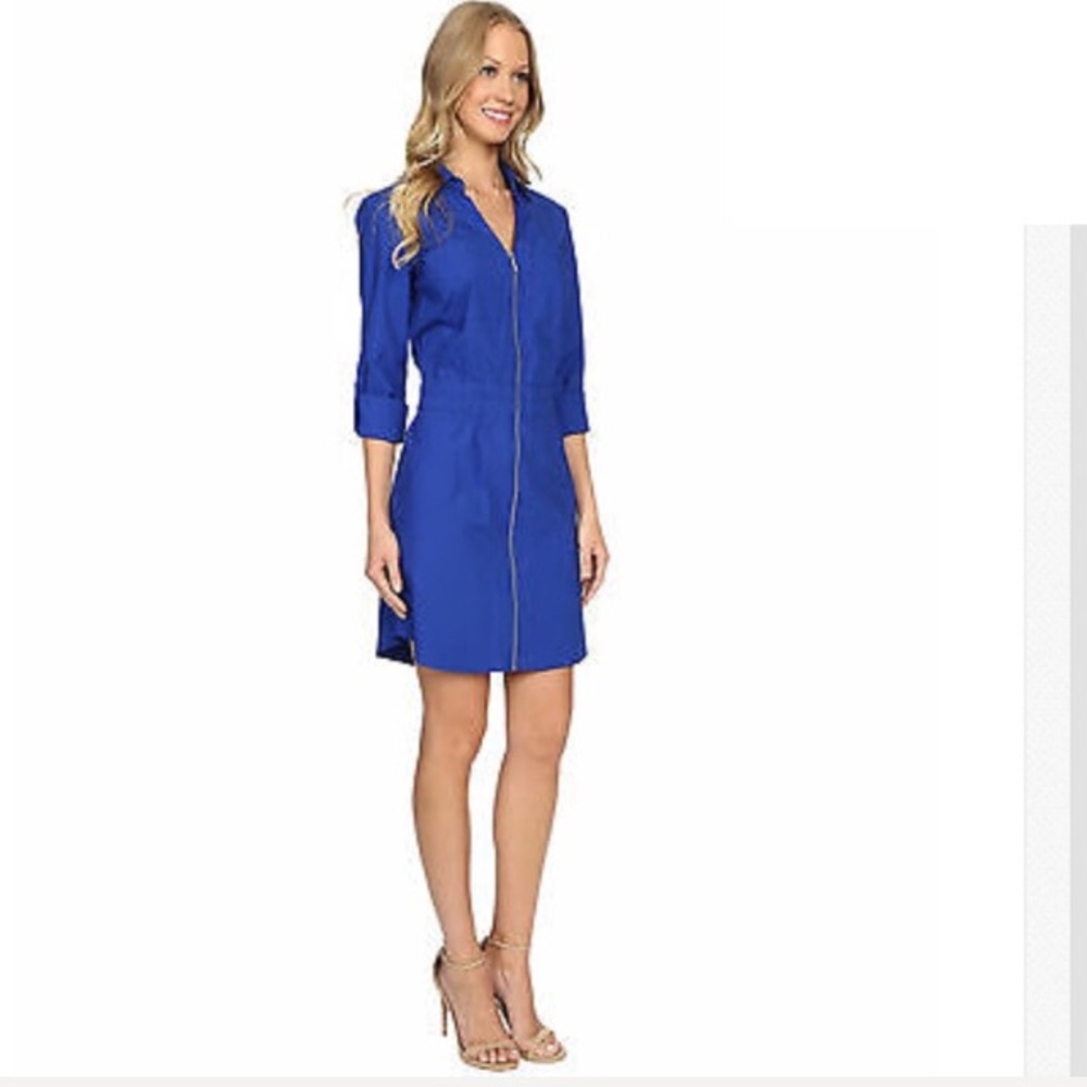 MICHAEL Michael Kors Zip Dring Dress in Royal Blue